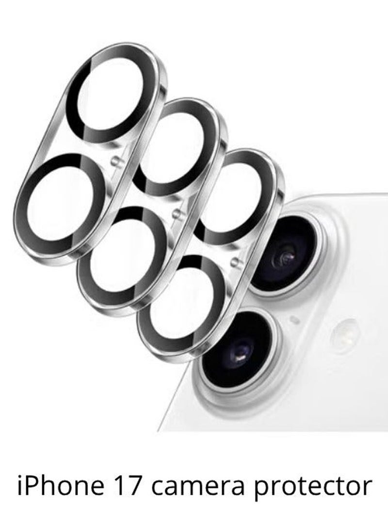 for iPhone 17 Tempered Glass Camera Protector, for iPhone 17 Air Camera Lens Protector, HD Camera Accessories, 9H Hardness Anti-Scratch Screen Cover, Case Friendl [Not Affect Night Shots] - Image 1